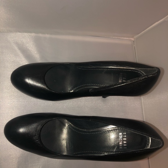 Stuart Weizmann leather platform heels - Picture 3 of 10